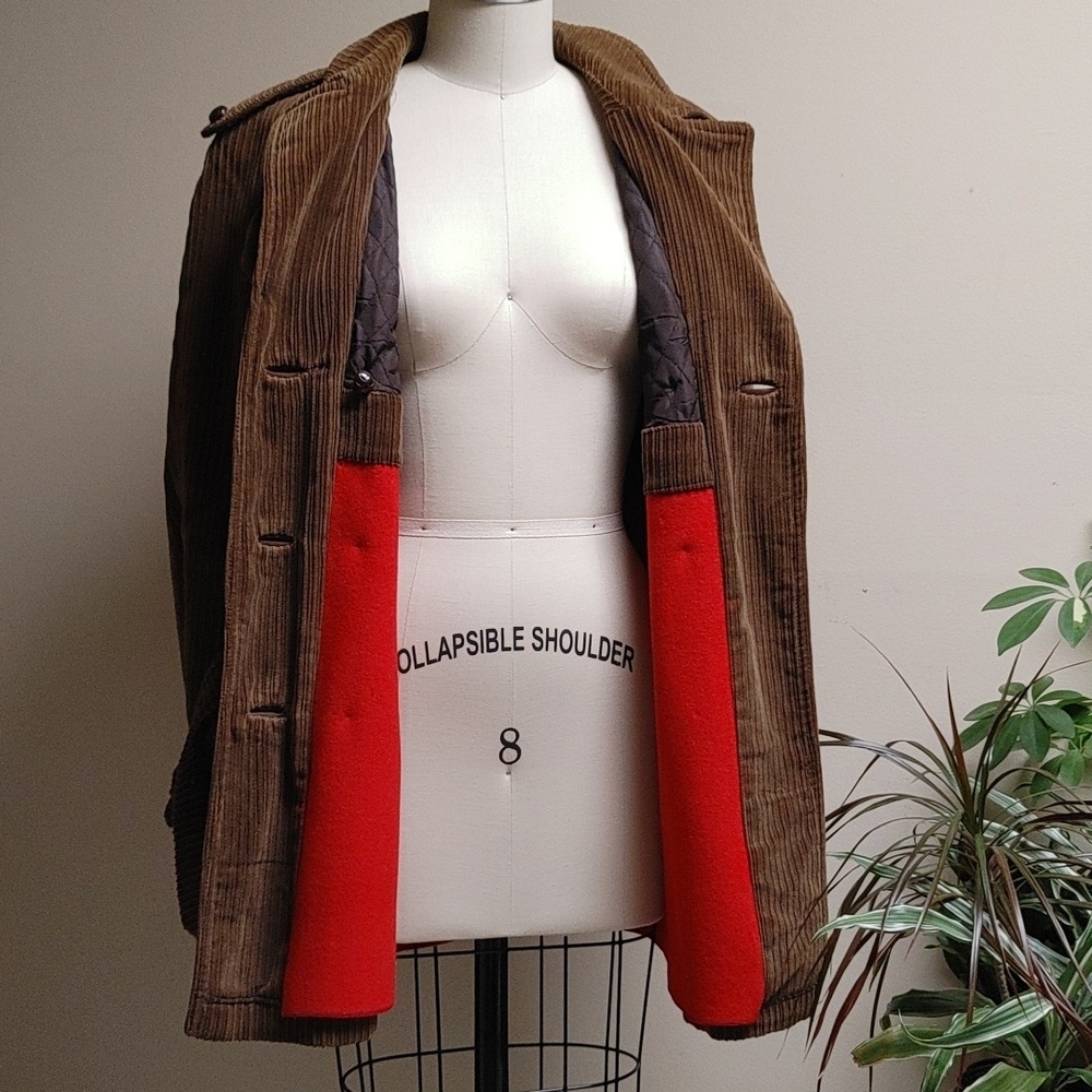 Vintage Corduroy Short Trench Coat - Picture 13 of 17